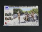 1/35  Ｔriumph 3HW Motorcycle w/British MP Set 
