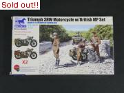 1/35  Ｔriumph 3HW Motorcycle w/British MP Set 